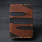 Portefeuille Compact en Cuir – Design Vintage