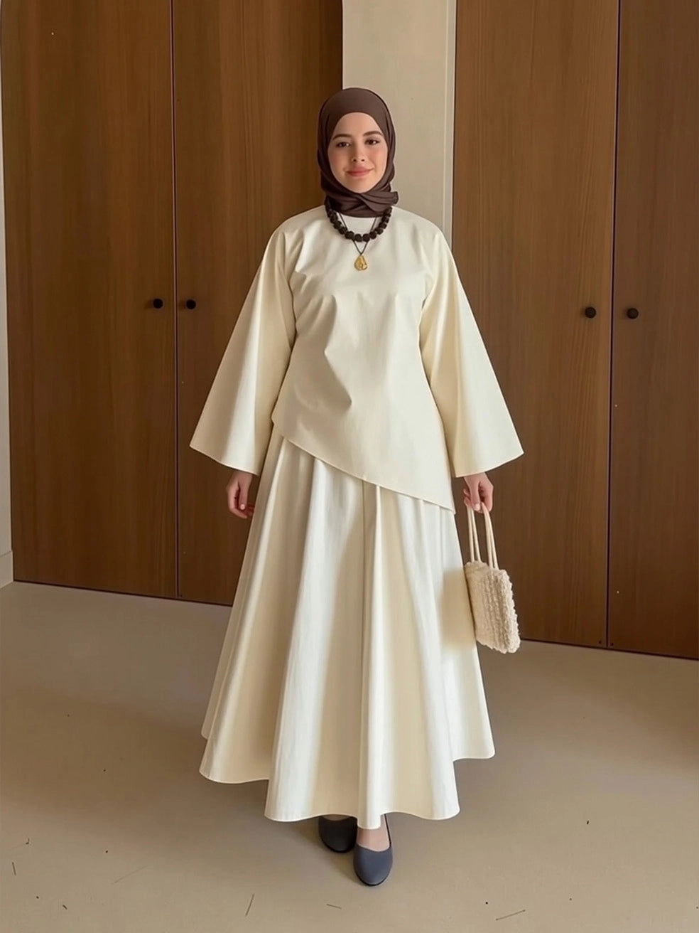 Ensemble Jupe Asymétrique – Élégance Moderne & Confort Absolu
