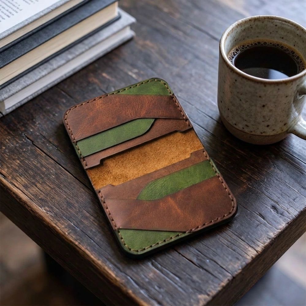 Portefeuille Compact en Cuir
